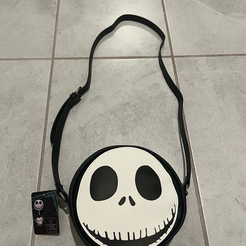 Black and White The Nightmare Before Christmas Crossbody Bag